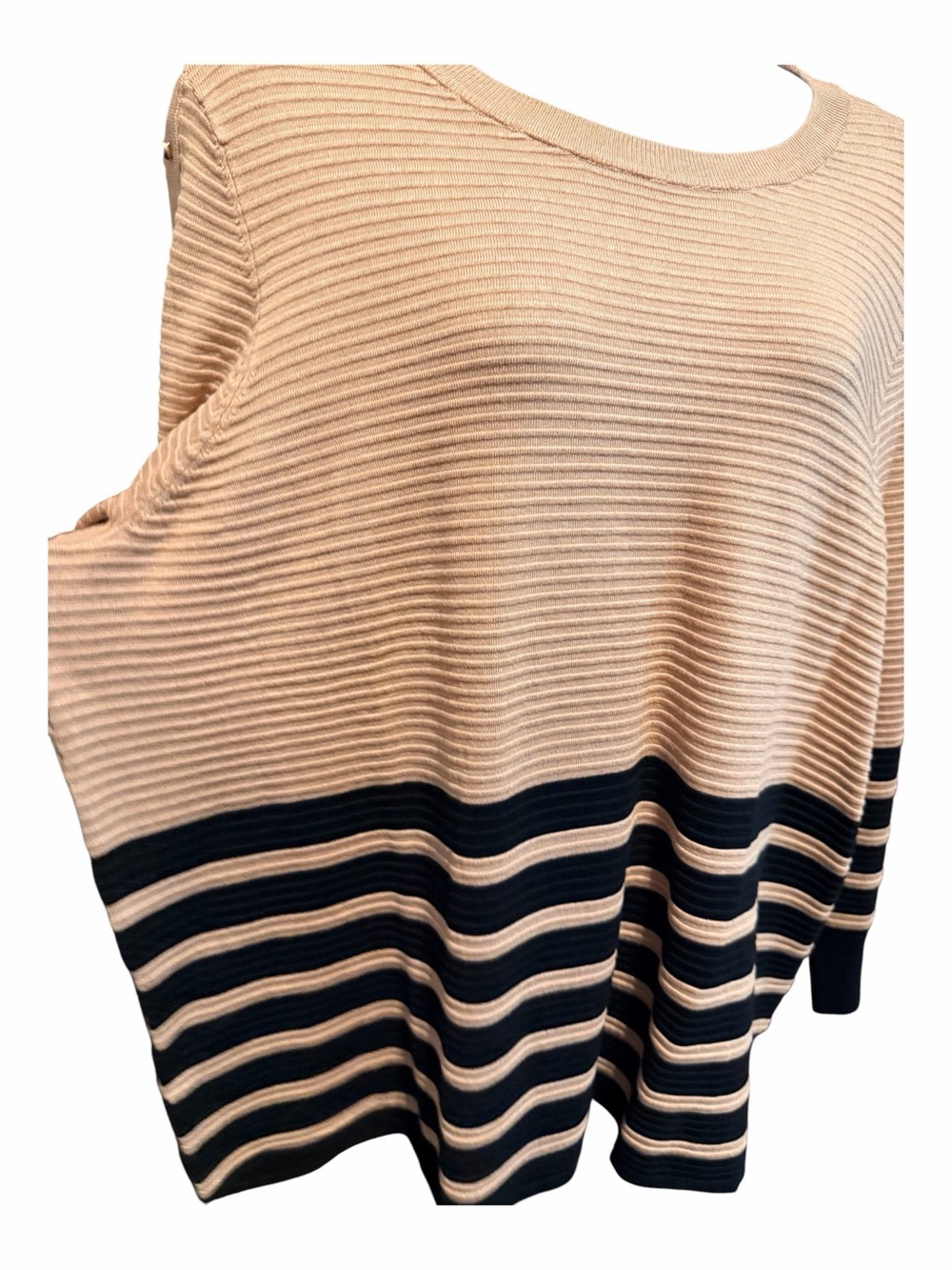 Striped Knit Sweater - beige & Black - Picture 3 of 5
